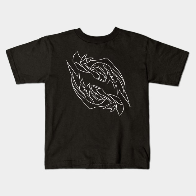 Kha'zix Claws (White) Kids T-Shirt by DeLyss-Iouz